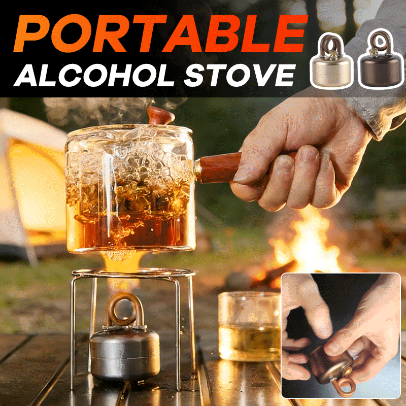 Fornello portatile ad alcool per campeggio all'apert