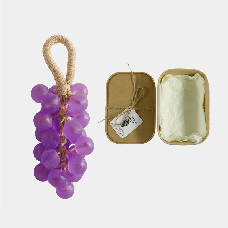 Sapone originale fatto a mano con cristalli di uva, detergente delicato per il viso (confezione singola: 25 pezzi)