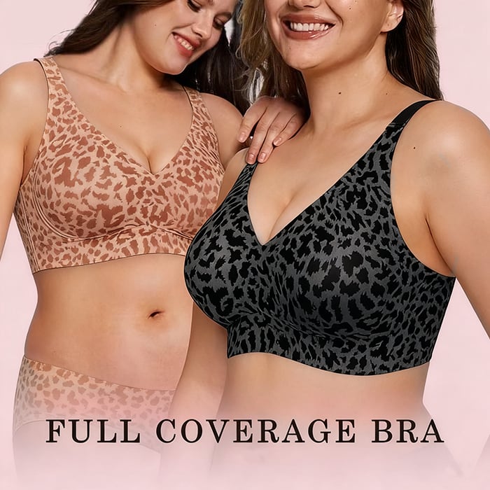 🏆ULTIMO GIORNO DI SALDI 46% DI SCONTO 🔥Reggiseno modellante super rassodante con stampa leopardata | Reggiseni senza ferretto da donna 👍Niente più seno cadent