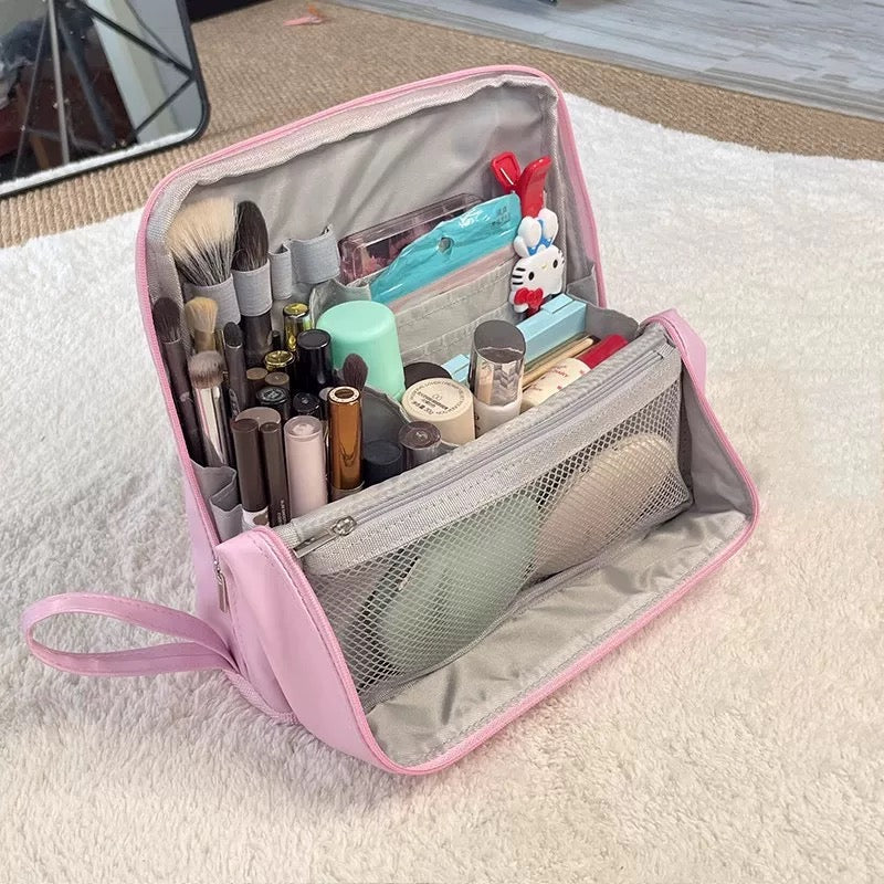 Borsa cosmetica verticale – Portatile, grande capienza
