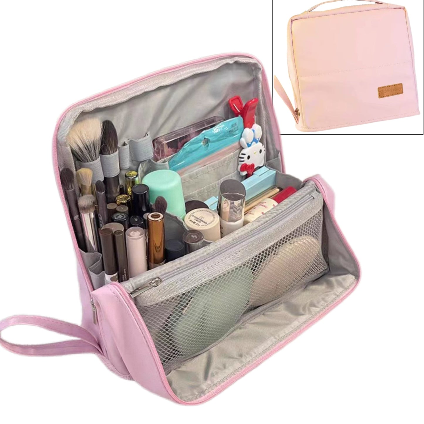 Borsa cosmetica verticale – Portatile, grande capienza