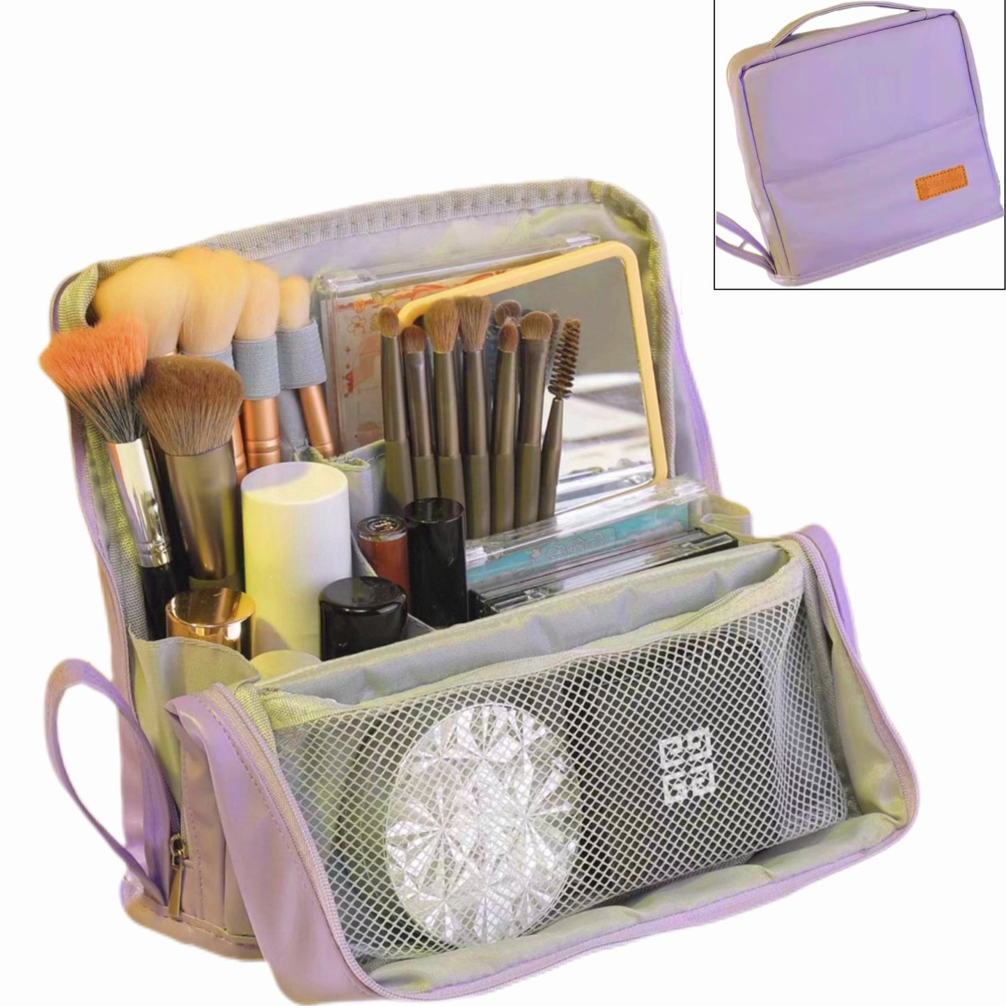 Borsa cosmetica verticale – Portatile, grande capienza