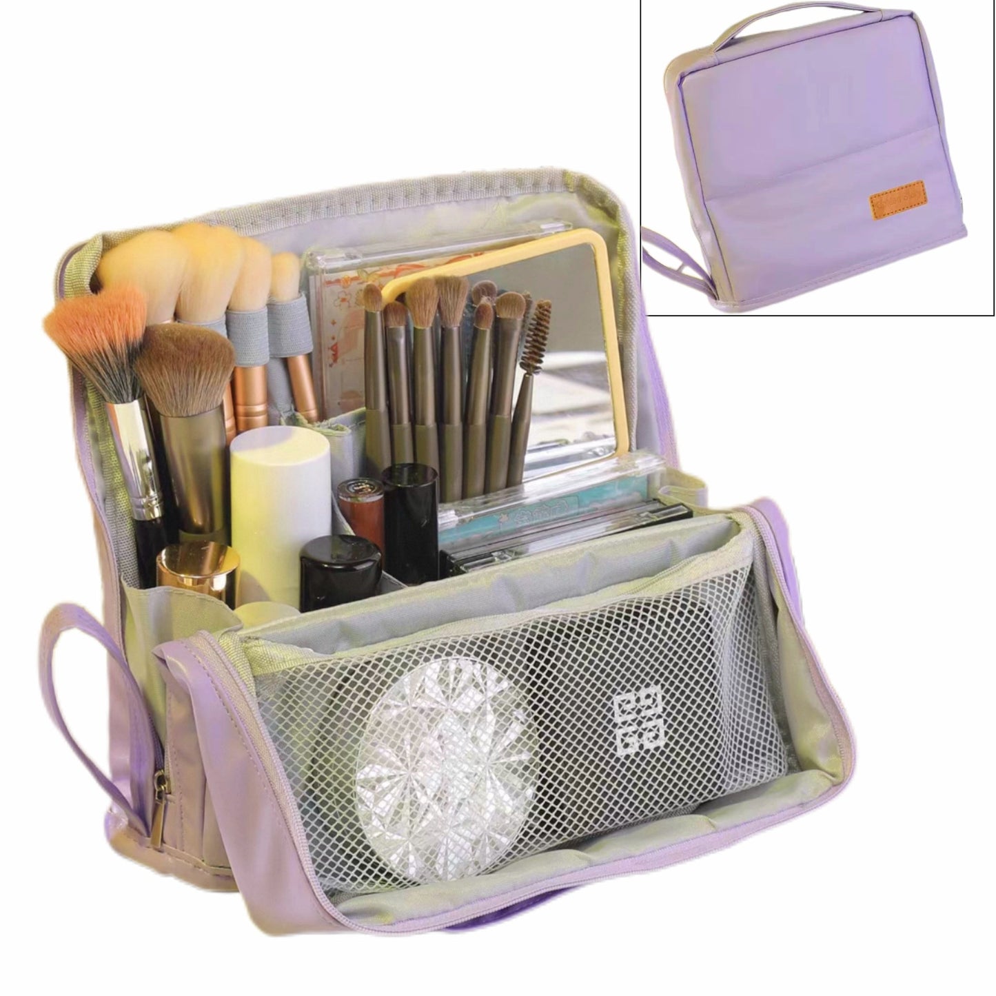 Borsa cosmetica verticale – Portatile, grande capienza