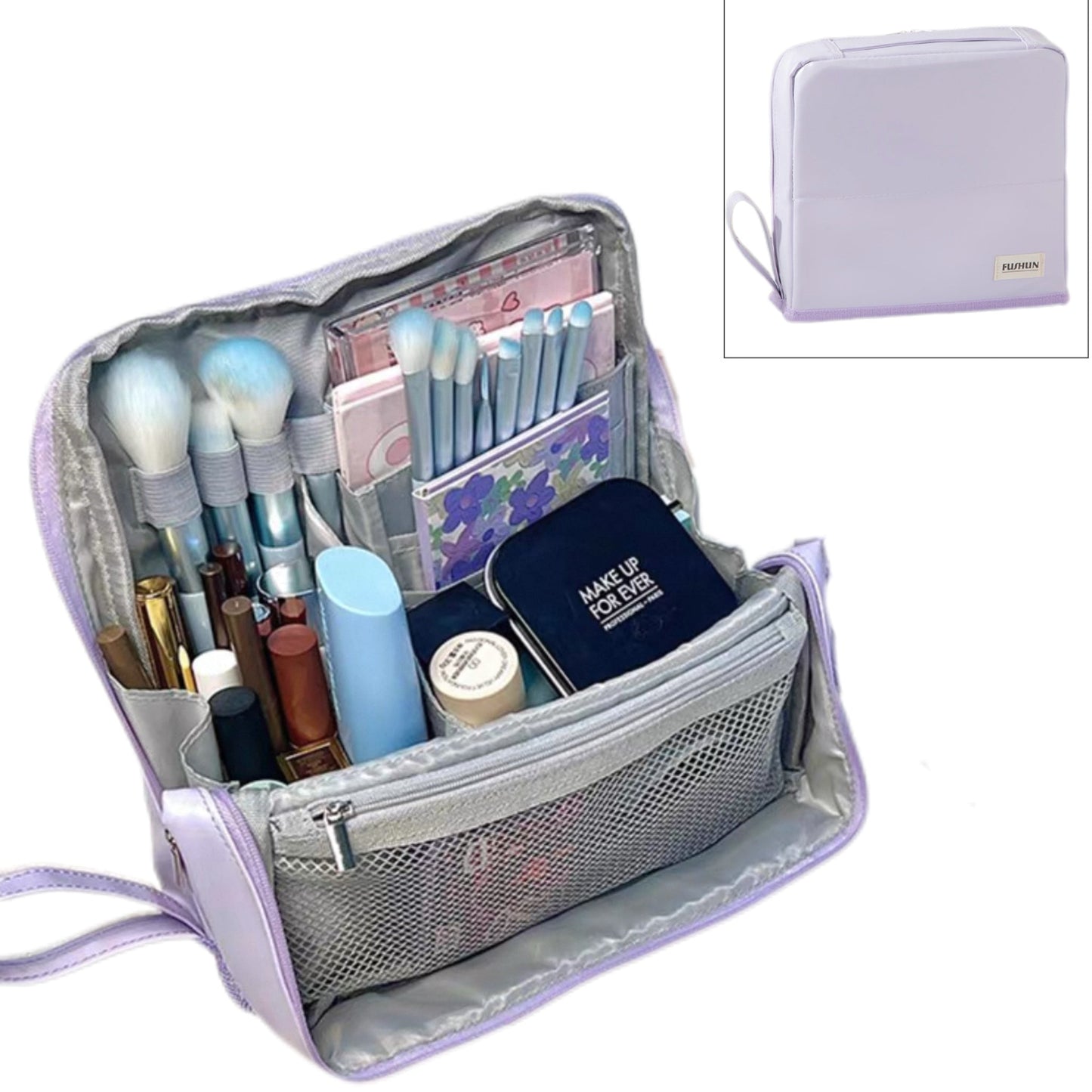 Borsa cosmetica verticale – Portatile, grande capienza