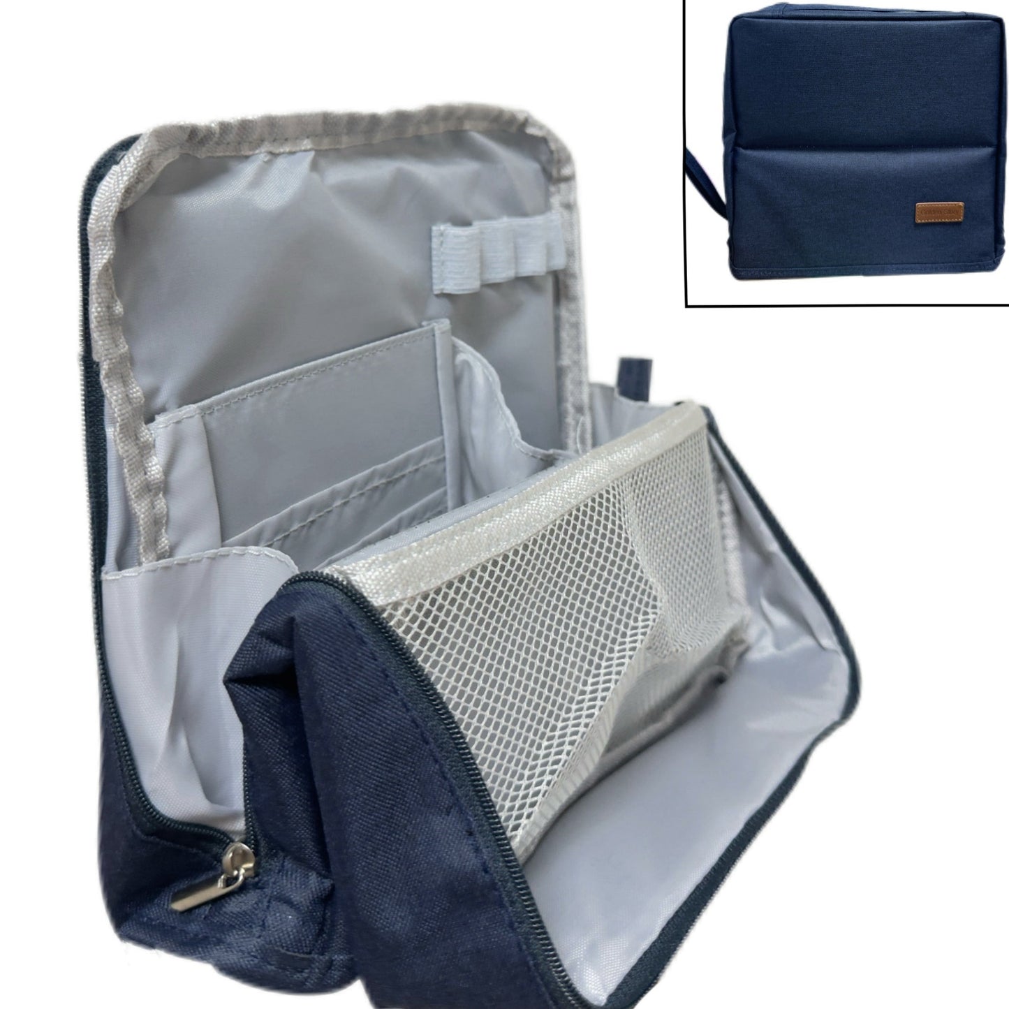 Borsa cosmetica verticale – Portatile, grande capienza
