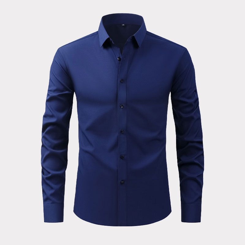 CAMICIA ELASTICA NON STIRATA ANTIPIEGA