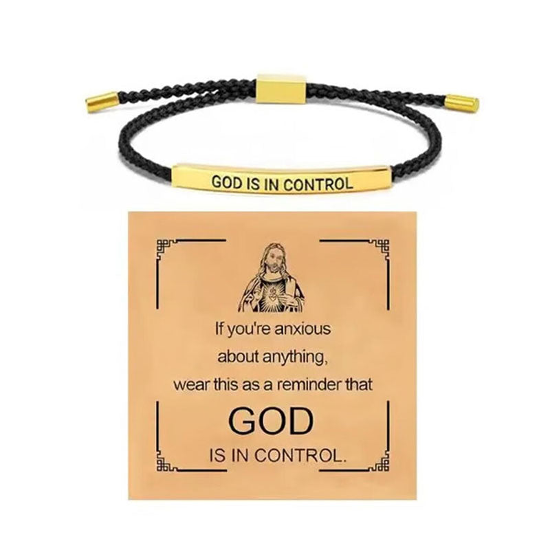 Bracciale intrecciato in acciaio inossidabil