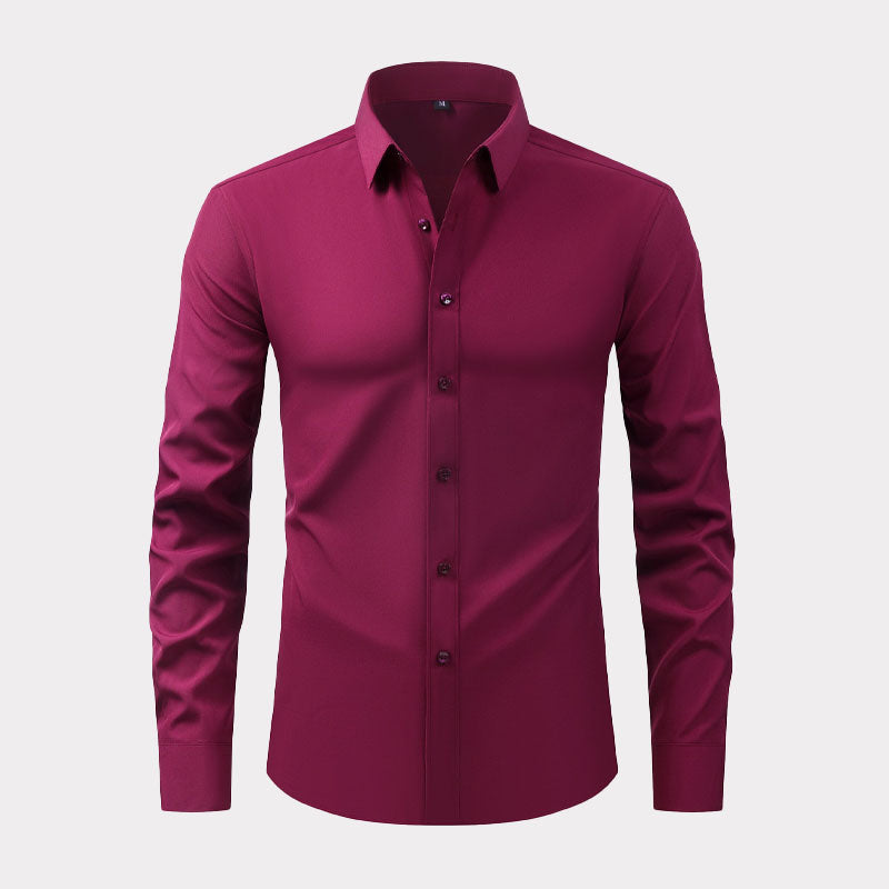CAMICIA ELASTICA NON STIRATA ANTIPIEGA