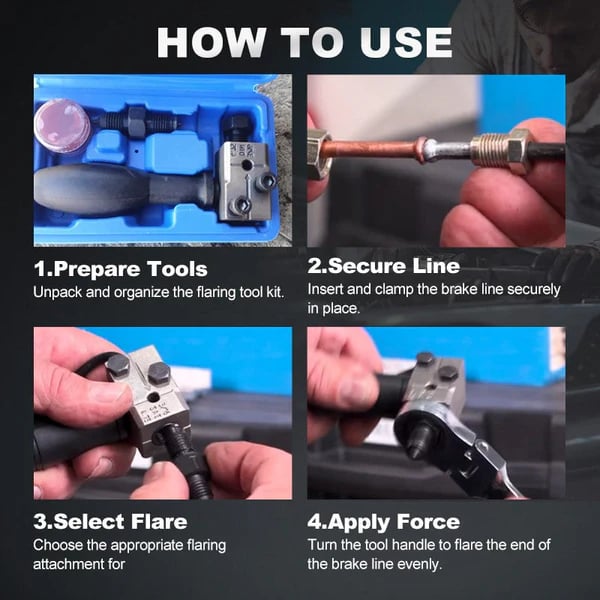 🔩Kit universale di utensili per svasatura tubi freno aut