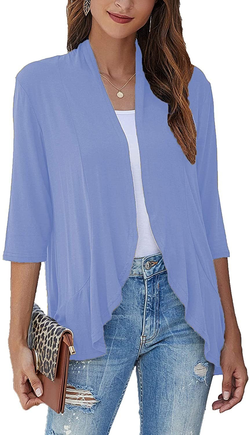 Cardigan donna casual e leggeri aperti sul davanti