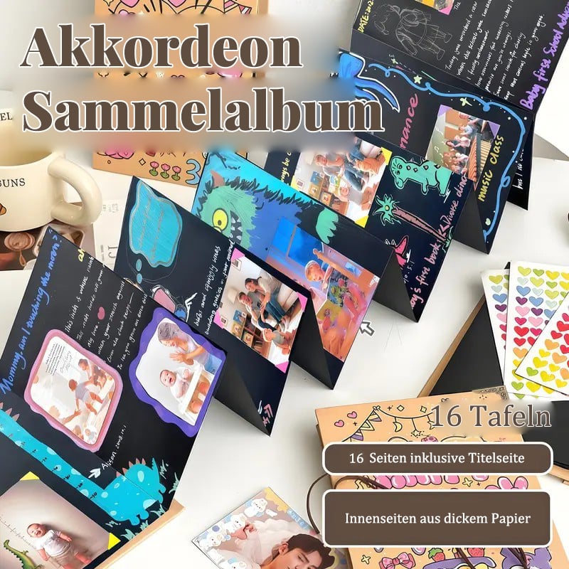✨Il custode dei ricordi: album scrapbook pieghevole da 230 cm