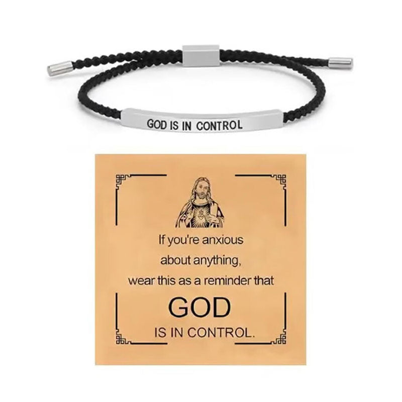 Bracciale intrecciato in acciaio inossidabil