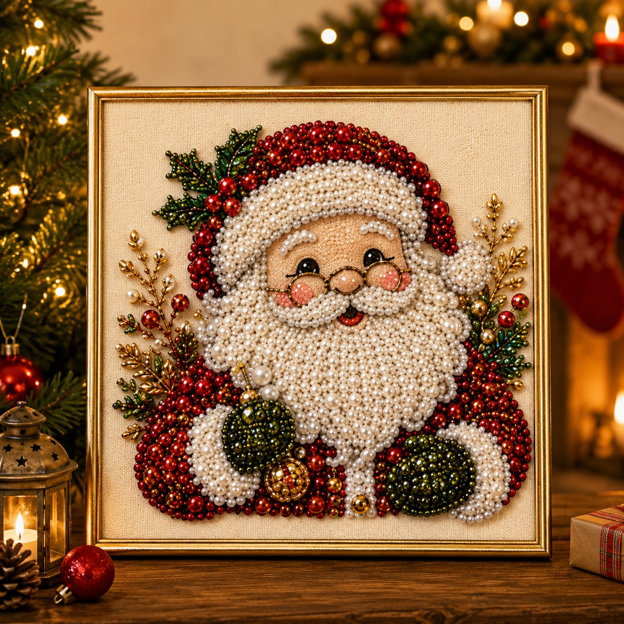 🧘Rilassante e adatto ai principianti - 🎨💎Kit fai da te per un quadro natalizio con perline e diamanti