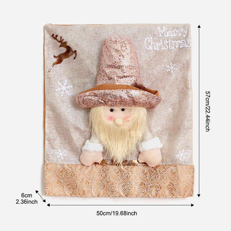 Set di sedie con decorazioni natalizie