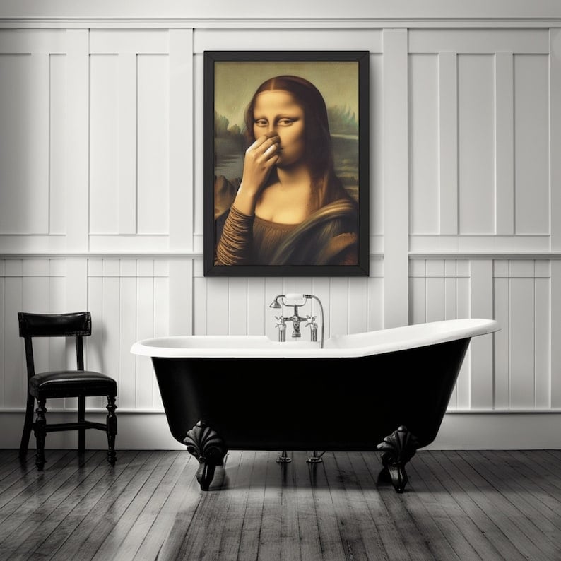 Decorazioni divertenti e retrò per il bagno/la camera da letto