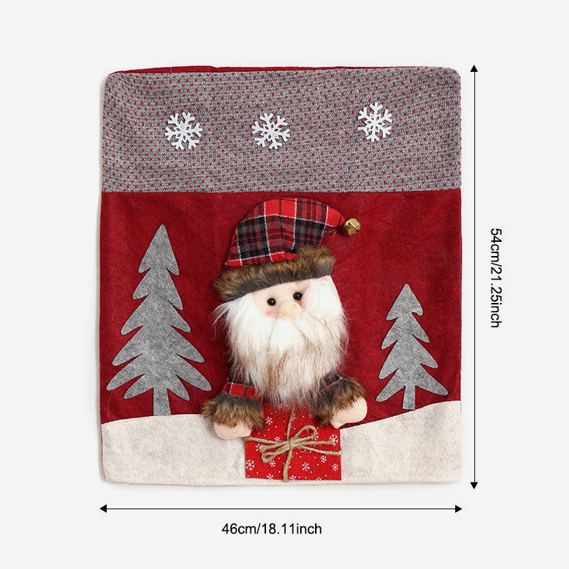 Set di sedie con decorazioni natalizie