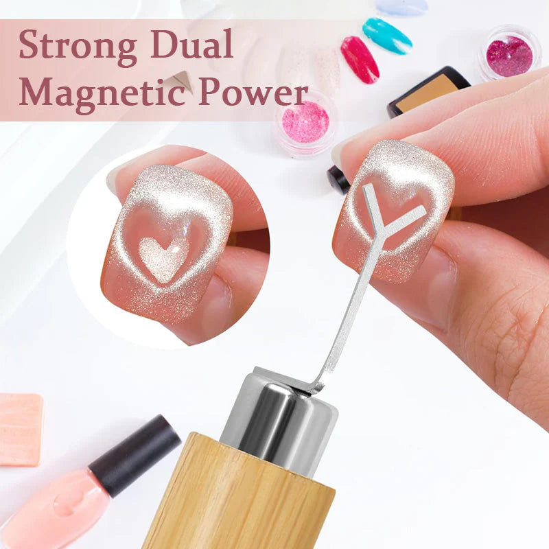 Strumento magnetico per unghie a forma di occhio di gatt