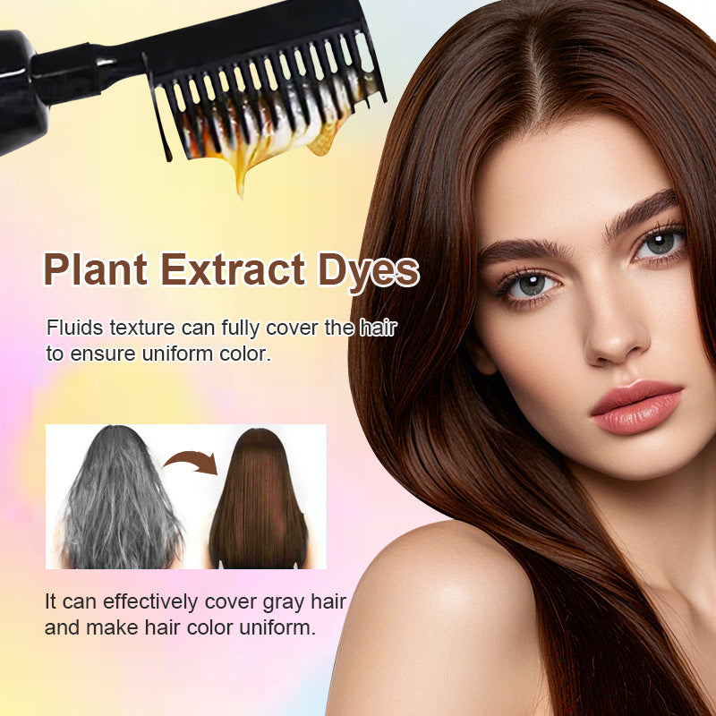 🟧Pettine 3 in 1 per la tintura dei capelli | Tintura dei capelli facile da fare a casa grazie al pennello integrato