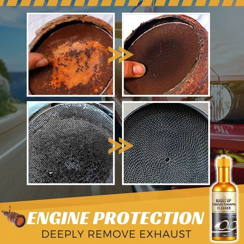 Detergente ad azione rapida per gas di scarico delle automobili