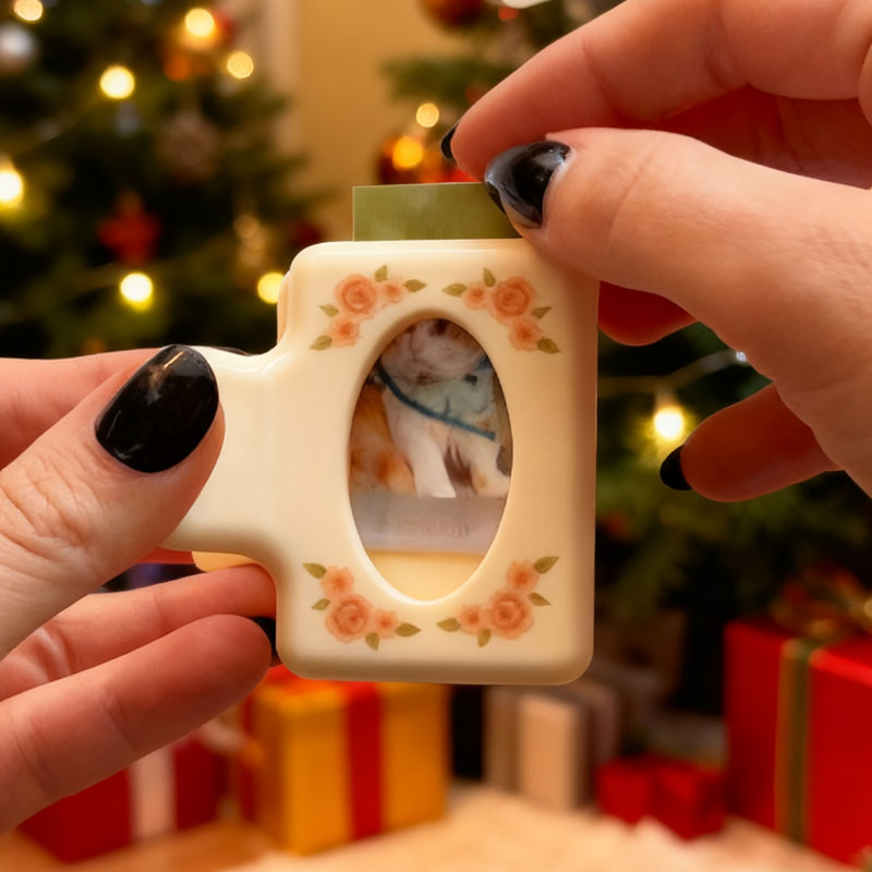 🎄✨ Fermaglio per capelli con cornice natalizi