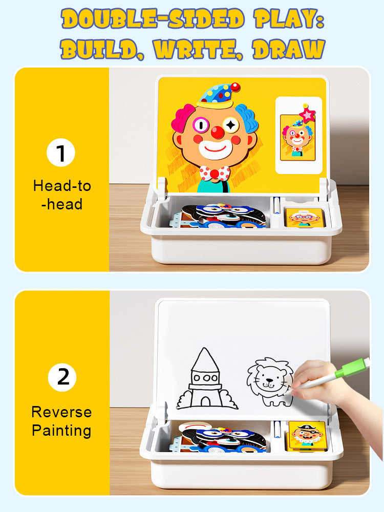 Puzzle magnetici con facce