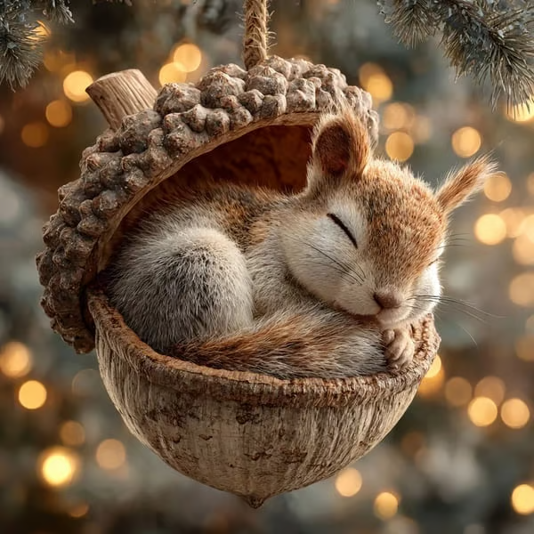 🔥Prevendita del Black Friday - Fino al 49% di sconto!❤️🎁 Decorazioni natalizie con ghiande e animali della foresta – Accoglienti decorazioni natalizie della foresta