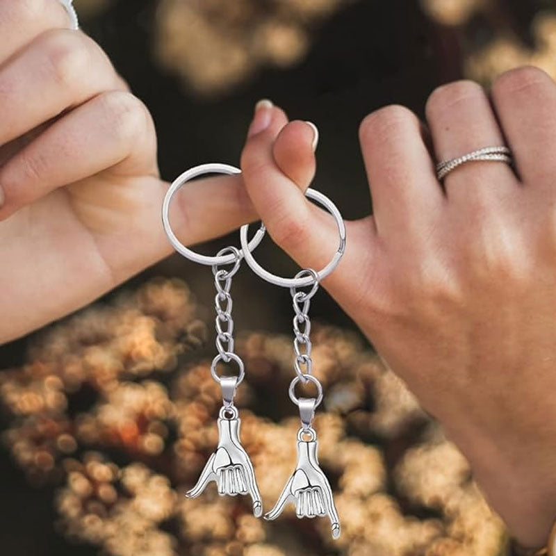 Portachiavi magnetici Pinky Promise – Set di mani intrecciate per coppie e migliori amici 🤞💞