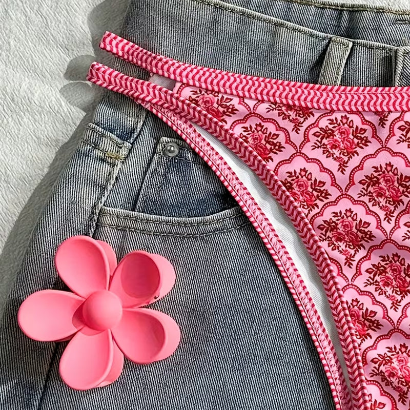Costume da bagno a due pezzi stampato
