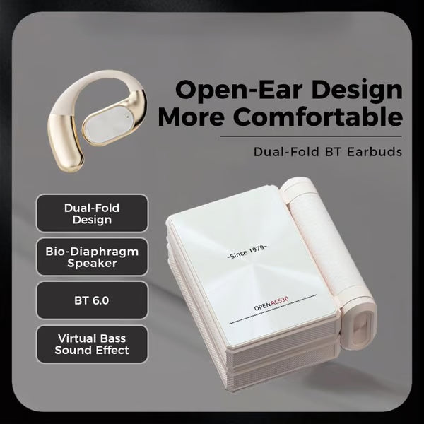 🔥Monster Ear Buds - Cuffie Bluetooth con design a doppia piegatura