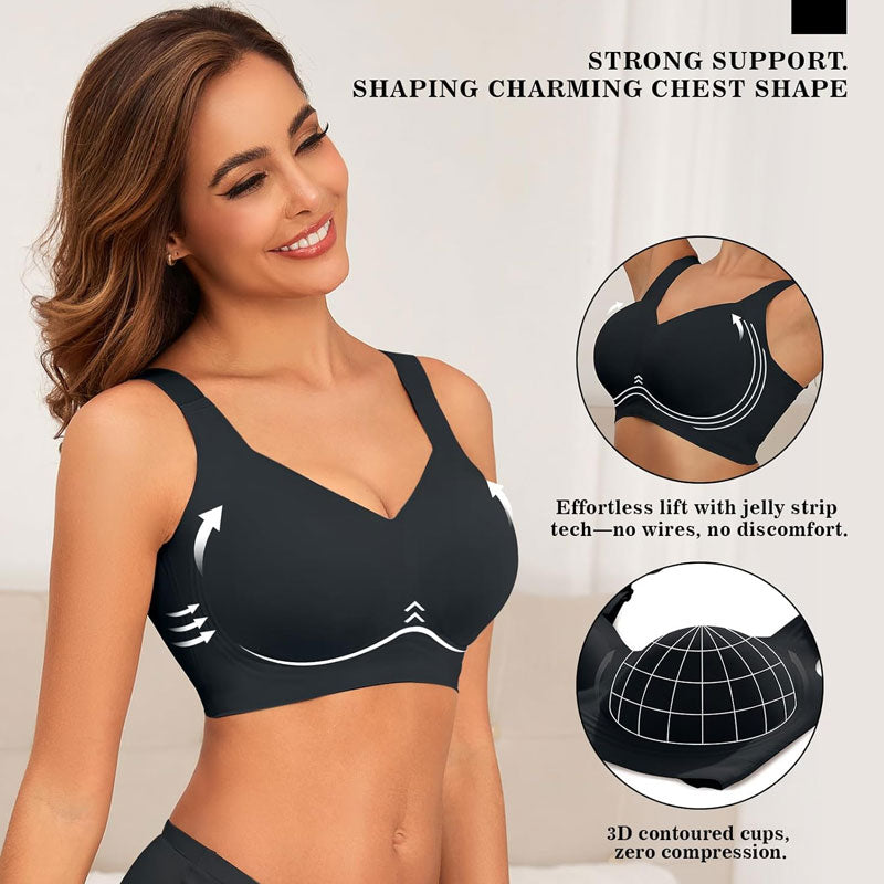 Reggiseno sportivo senza cuciture e senza ferretto taglie forti