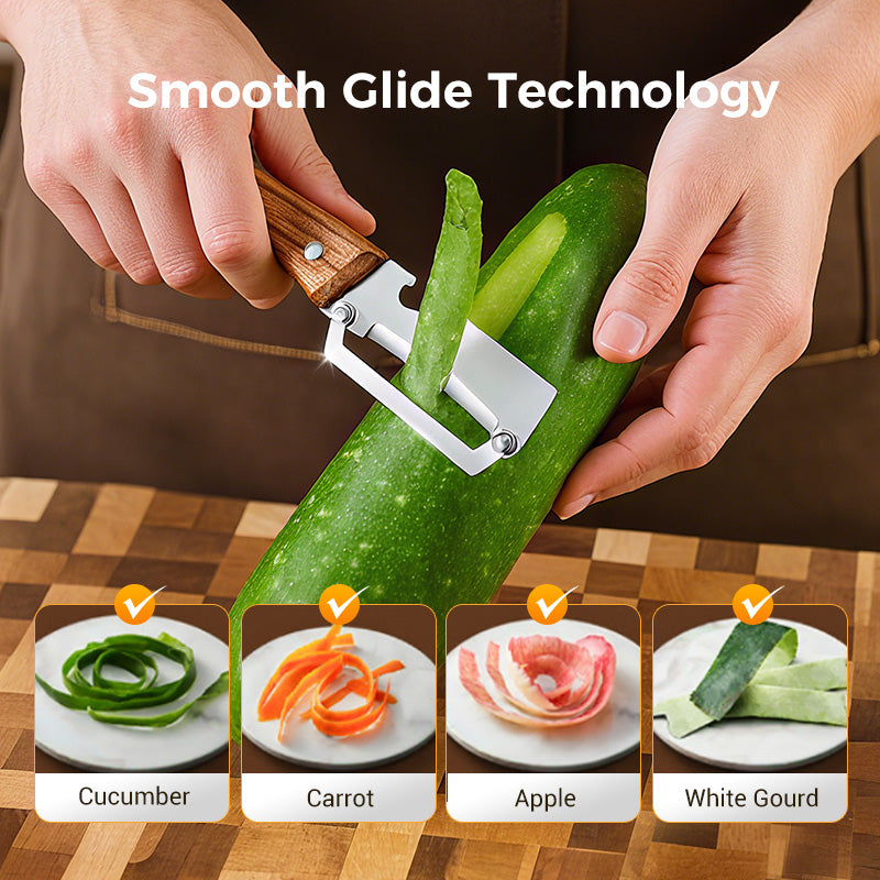 🥕 PRENDI 2, NE AVRAI 1 IN OMAGGIO! 🔥 Pelapatate multifunzionale per la cucina: lama in acciaio inossidabile, impugnatura ergonomica, perfetto per frutta e verdura ✨