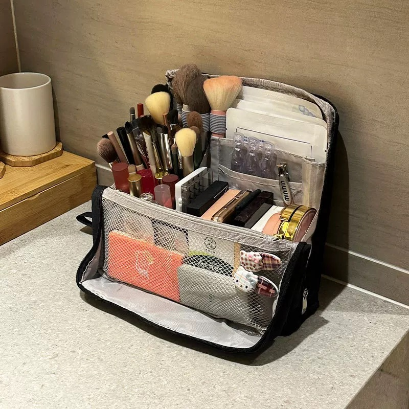Borsa cosmetica verticale – Portatile, grande capienza