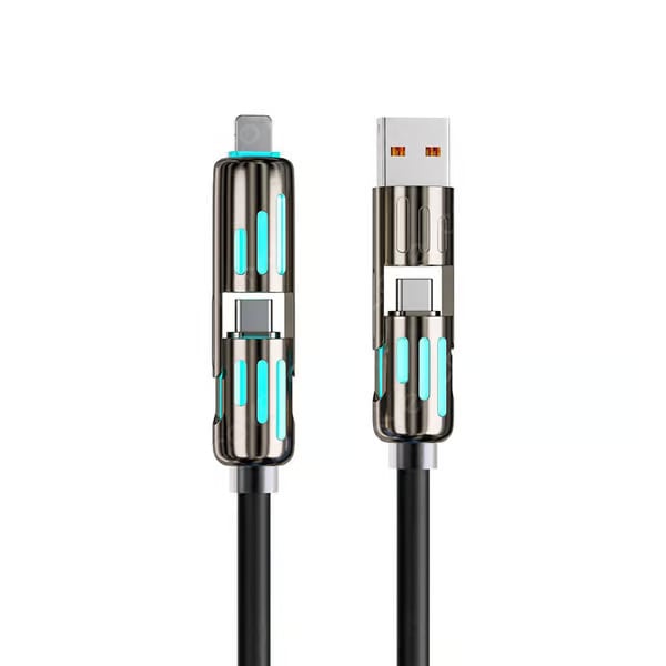 ⏰Cavo di ricarica USB 4 in 1, ricarica rapida, MAX. 60