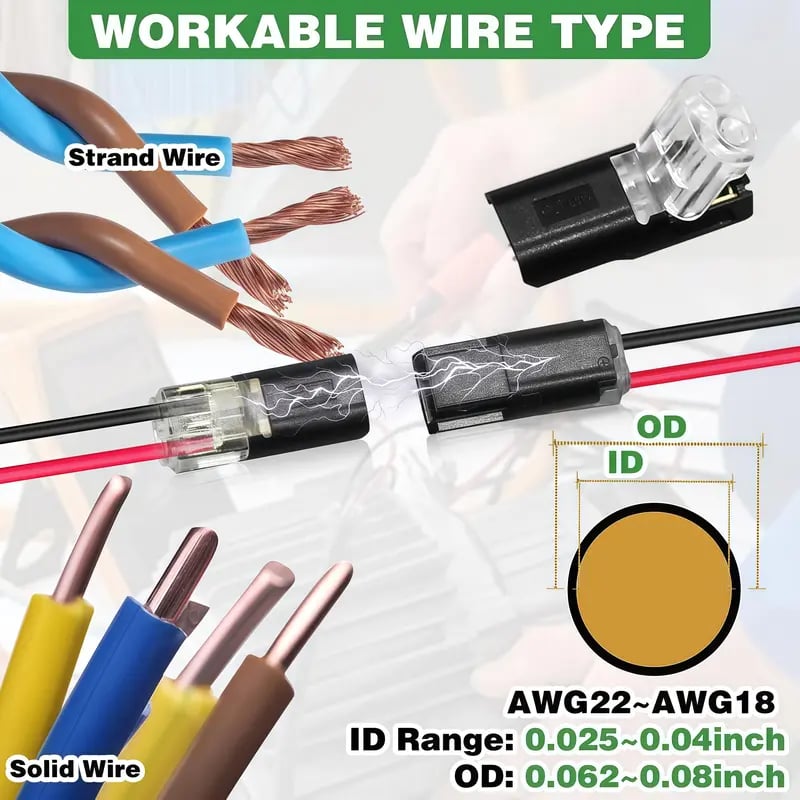 Connettore a doppio filo Connettore per striscia LED 2 Pi