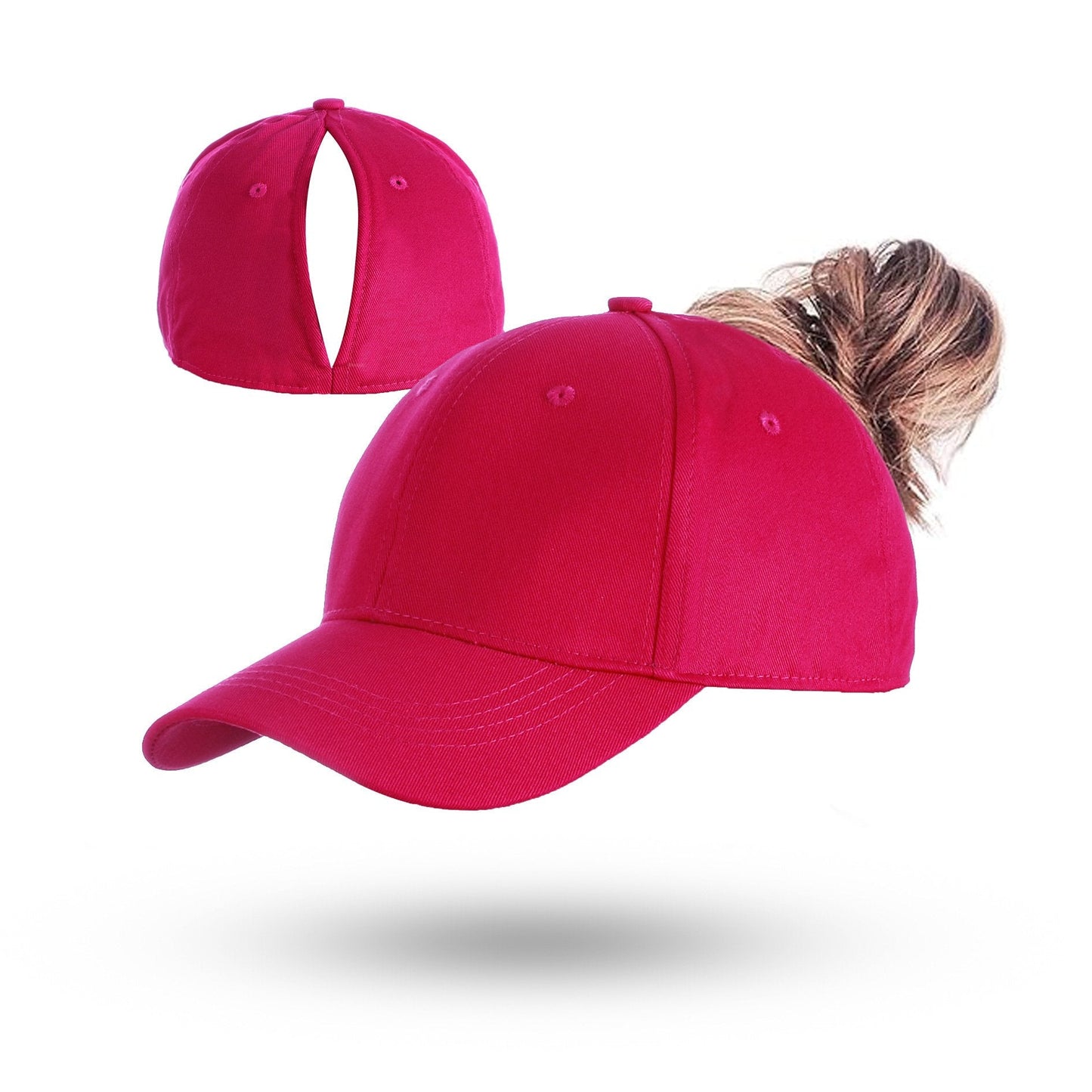 Cappellino da baseball con coda di cavallo e chiusura magnetica