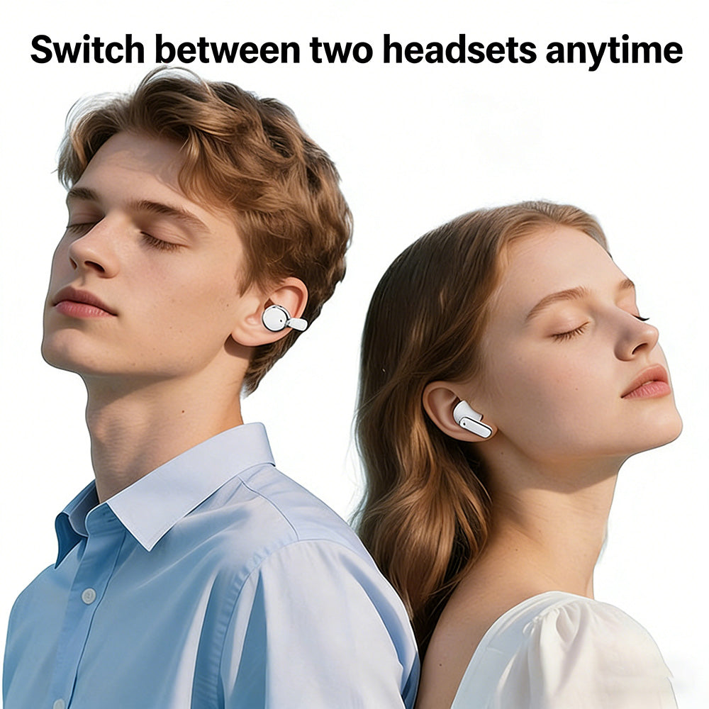 🛩️ Auricolari Bluetooth 2-in-1 con ganci auricolari e cuscinetti | 30 ore di autonomia