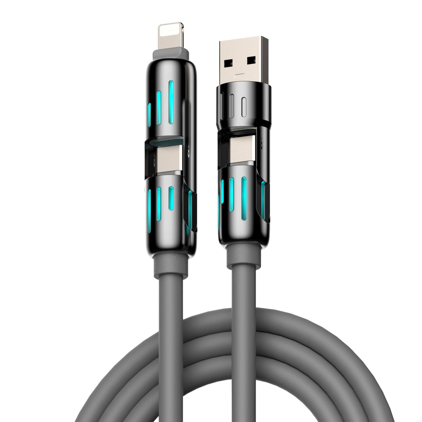 ⏰Cavo di ricarica USB 4 in 1, ricarica rapida, MAX. 60