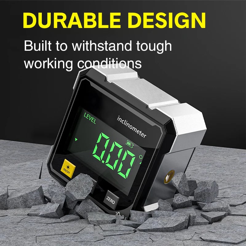 Misuratore angolare digitale magnetico a 4 lati con laser