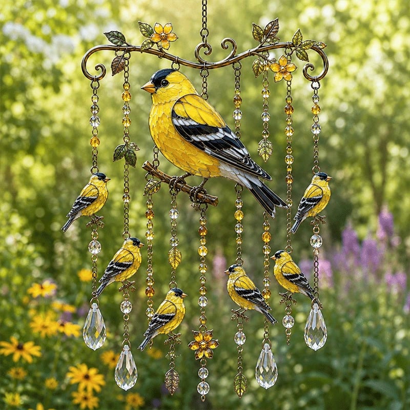🐦🎐Grazioso carillon eolico a forma di colibrì