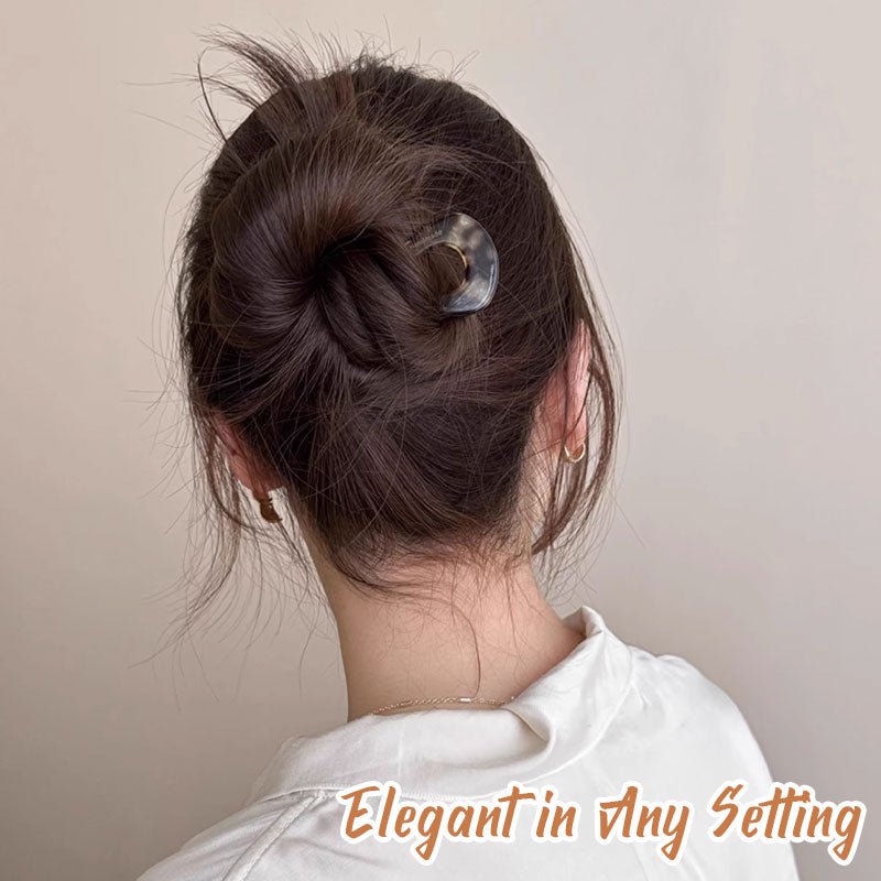 Chignon semplice francese per capelli all'indietro