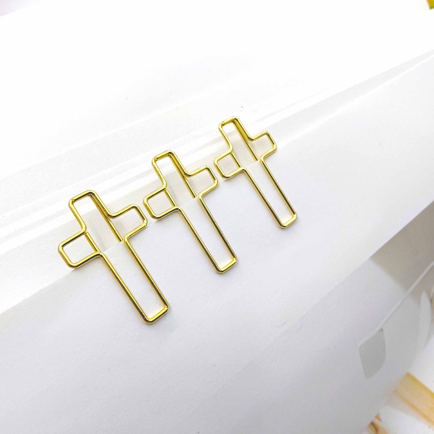 Cross Paperclip Bookmark – Accessorio spirituale ed elegante con doppia funzione per i lettor