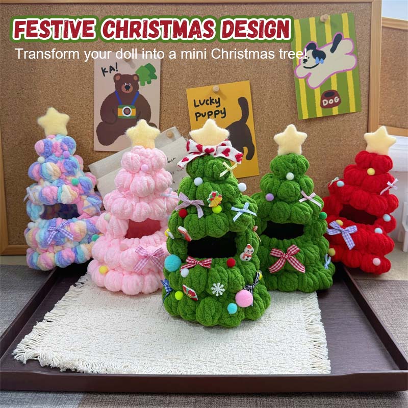 Set di vestiti per bambole per l'albero di Natale
