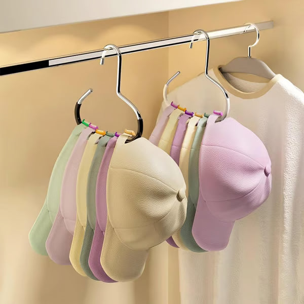 🧢Appendiabiti resistenti in acciaio: massimizza lo spazio nell'armadio con un sistema di archiviazione versatile