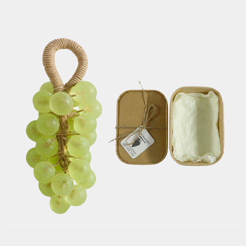 Sapone originale fatto a mano con cristalli di uva, detergente delicato per il viso (confezione singola: 25 pezzi)