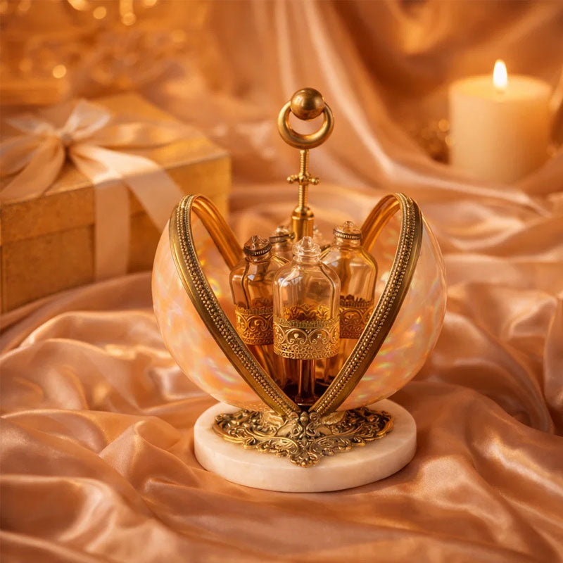 🕯 Espositore vintage per profumi a forma di conchigli