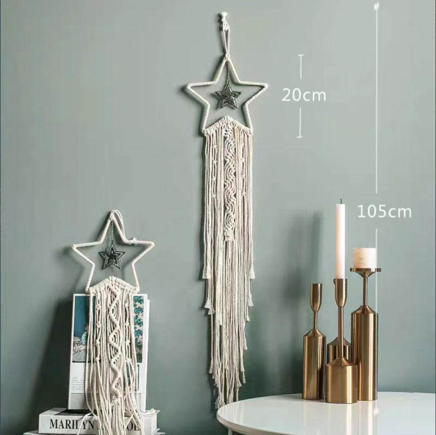 🌙Decorazione da parete intrecciata da sogno