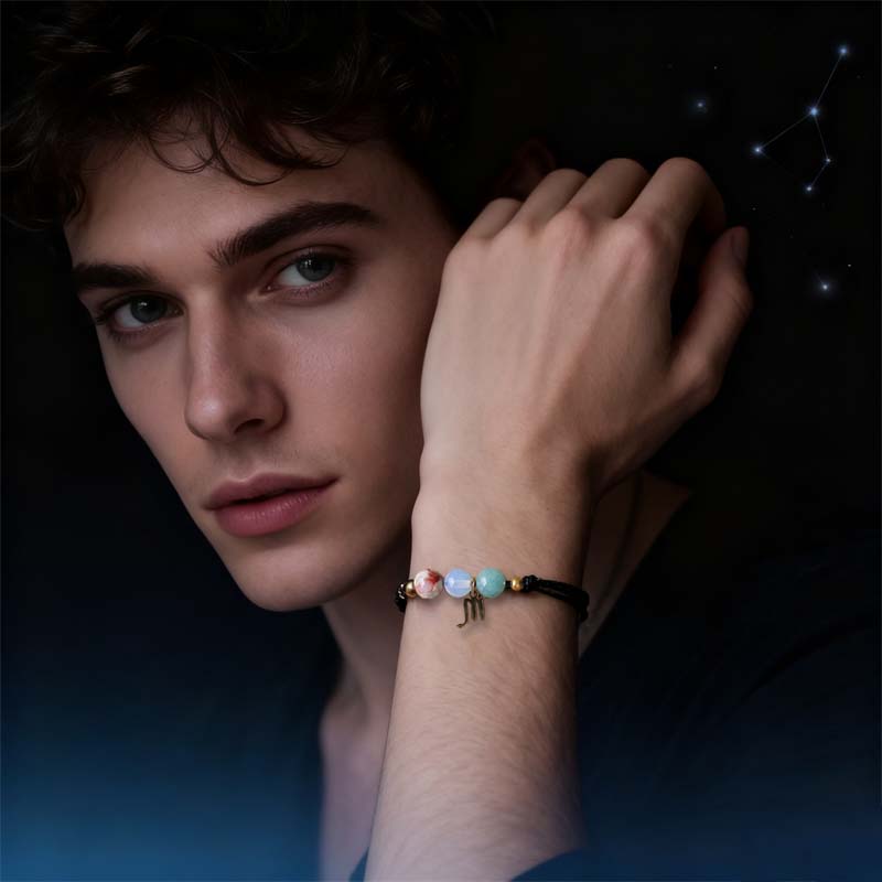 Bracciale intrecciato a mano con dodici costellazioni