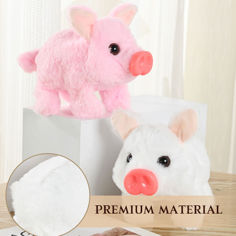 Peluche elettrico a forma di maiale che cammina