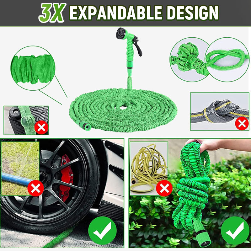 Tubo da giardino estensibile con pistola a spruzzo