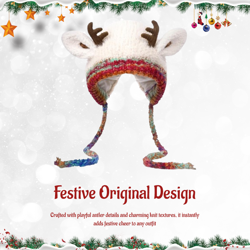 🎅 Cappello natalizio con corna di cervo dal design original